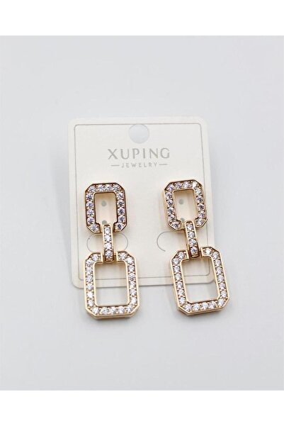 Trinos سلسلة خاصة أقراط متدلية مرصعة بالأحجار