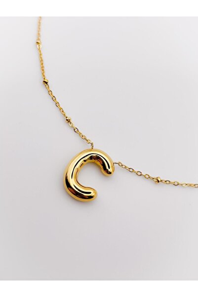 Trinos قلادة من الفولاذ بحروف منحنية وقلادة دوريكا