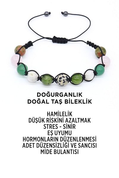 hediye ürün al Genuine Natural Stone Fertility Bracelet That Helps Pregnant Stay and Reduce Low Risk