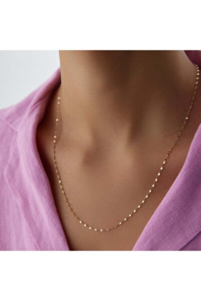 HAMZA YILMAZ MÜCEVHERAT Çift Pul Altın Zincir Kolye