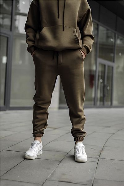 BayBayan Ανδρικό Jogger Sweatpants - Ευέλικτο, τρίκλωνο και ελαστικό πόδι