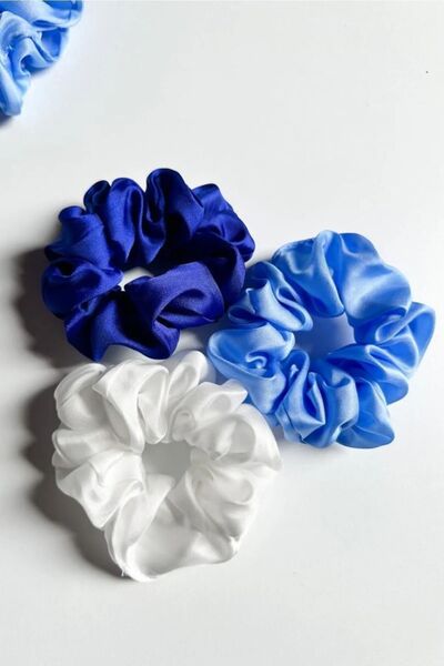 Diloshtrend Design Kadın Saten Toka Lastik 3 Adet