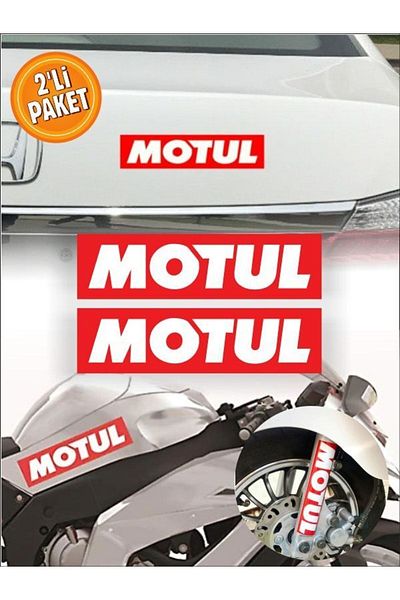 Motul 2 Pieces Sticker 15 X 4cm Oil Sticker