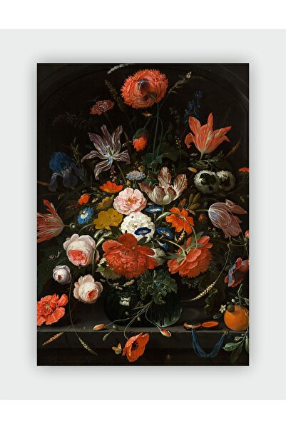 fırsatlar diyarı Ziwei Li, Stupell Coral Florals over Dark Bouquet and Gothic...