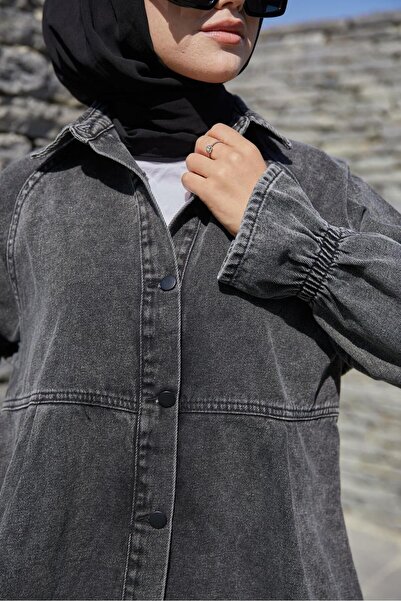 ENZİM JEANS Oversize Women's Denim Jacket
