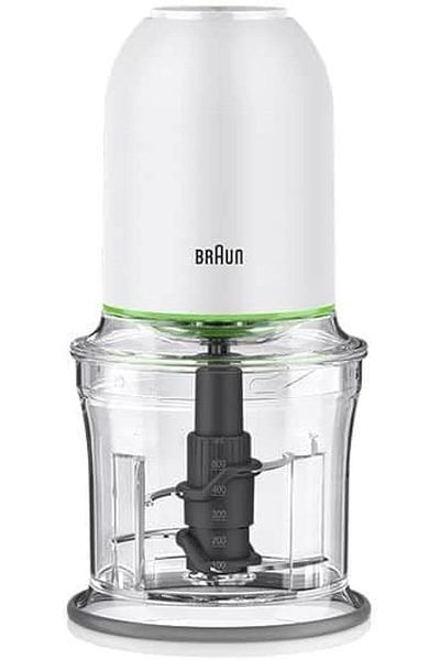 Braun MultiPractic 3 Chopper 500W, Advanced Quadblade, 2 Speed, One Push Control, Safety Lock CH3011