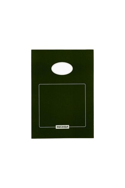 Meteksan A5 Karton Kapaklı Klasik Bloknot 50 Yaprak Çizgisiz Yeşil
