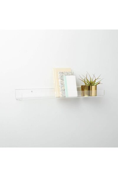 TREND Şeffaf Pleksi Duvar Rafı (30CM - 10CM)