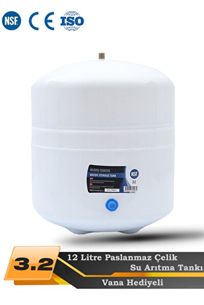 WaterMelon Su Arıtma Cihazı Uyumlu Metal Genleşme Su Tankı Su Arıtma Deposu (...