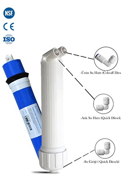 WaterMelon Su Arıtma Cihazı 80 GPD Süper Membran Ve Membran Kabı Yenileme Değ...