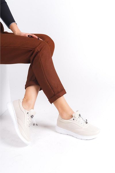 ALPELLİ ByAlp Pantofi sport pentru femei, piele naturală, culoarea pielii, pantofi sport