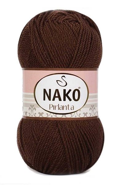 NAKO Diamond Amigurumi Πλεκτό νήμα 5 Συσκευασία Καφέ 3303
