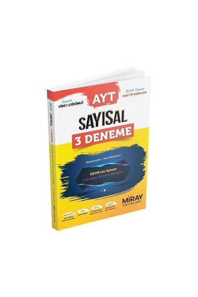 Miray Yayınları Ayt Sayısal 3'lü Deneme