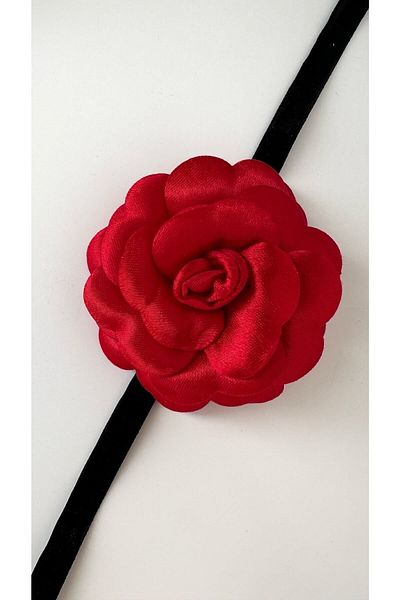 Âlâ Atelier Floral Patterned Lace-up Choker Necklace - Rose Name
