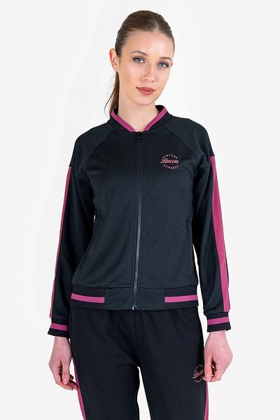 Lescon 23n-2122 Top negru cu fermoar 23ntbs002122