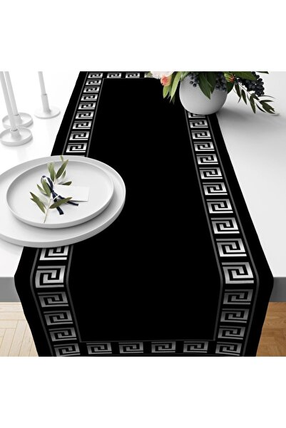 Ardizayn Чорний - з візерунком у вигляді замків, спеціальний дизайн, 40x140 с...