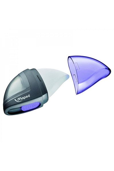 Maped Moondo Plastic Pencil Sharpener with Eraser and Chamber - Pack of 24