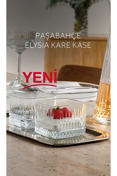 kitchenboost Pasabahce elysia square magnolia bowl - 12 multi-purpose bowl snacks bowl