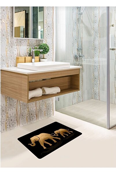 Ardizayn سجادة حمام بقاعدة منسوجة من القطن قابلة للغسل مقاس 40 سم × 60 سم بنم...