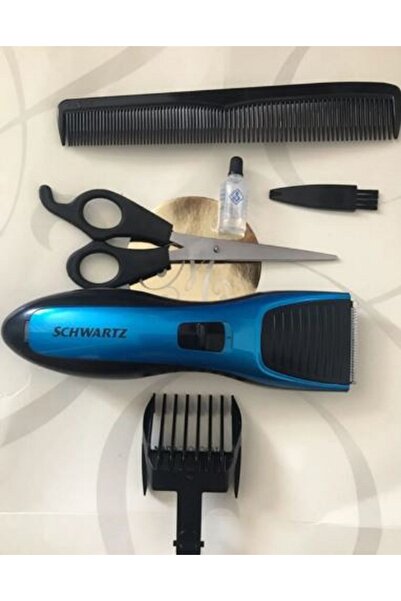 schwartz Swhc5611 Kablosuz Pilli Kendini Bileyen Çelik Başlık Saç Sakal Kesme...