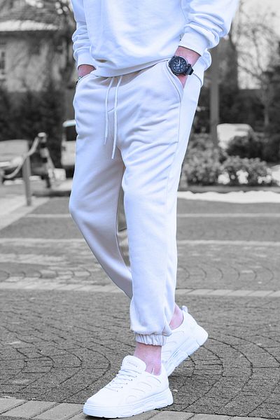 BayBayan Ανδρικό εύκαμπτο παντελόνι Jogger με τρία κλωστές