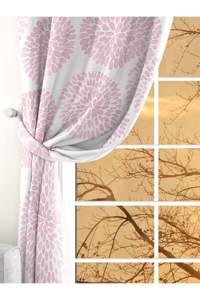 Ardizayn Leu - Roz, țesătură de catifea, imprimat digital, perdea de fundal pentru copii cu aripi duble