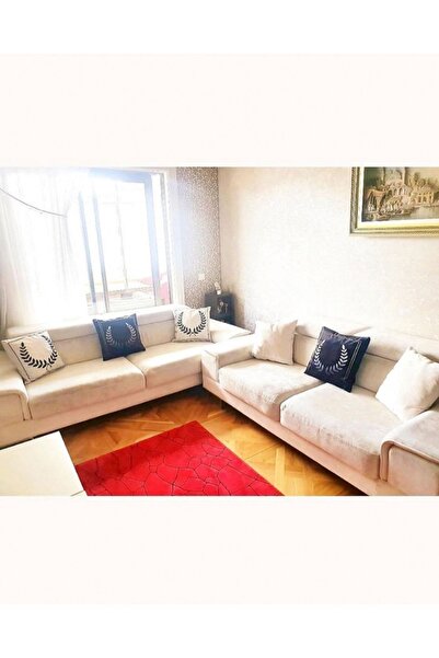 Ardizayn 2-Piece Crown Patterned (Cream - Black) Velvet Fabric Decorative Throw Pillow Case - Double Sided Printing