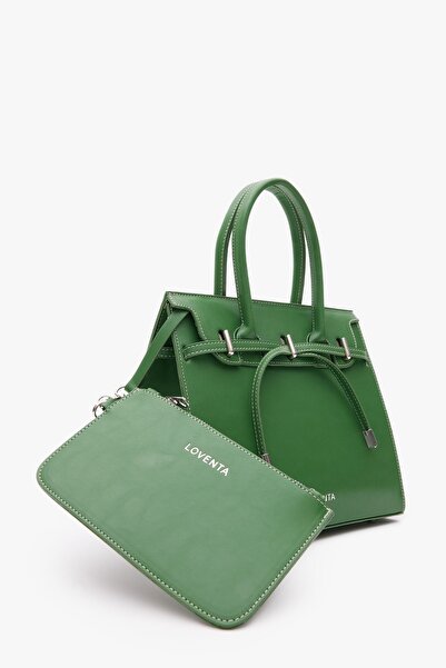 LOVENTA Midsize Hand Bag Green Ciara