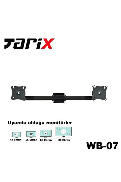 Tarix Wb-07 ikili Monitör Duvar Askı Aparatı