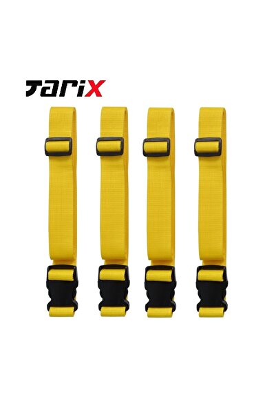 Tarix 4 Adet Sarı Valiz Kemeri 2 Adet Kırmızı Valiz Etiketi