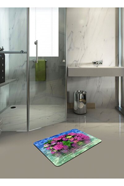 Ardizayn سجادة حمام بقاعدة جلدية قابلة للغسل ومضادة للانزلاق وقابلة للغسل مقا...