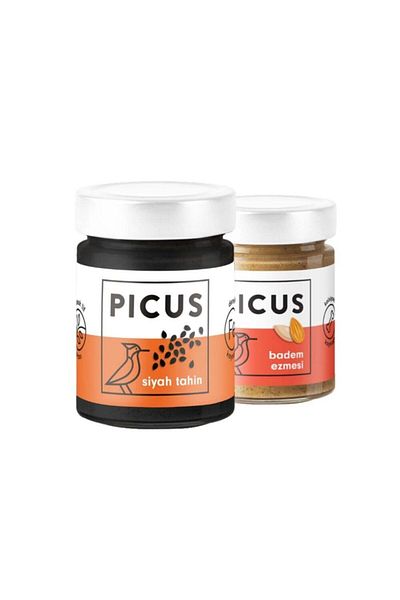 picus 210 Gr.X1 Black Tahini - 195 Gr.X1 Almond Paste