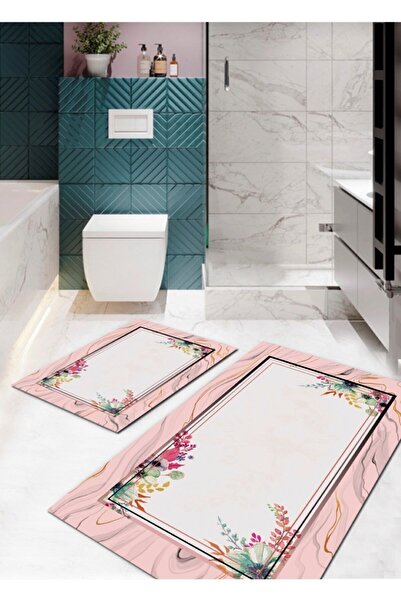 Ardizayn نمط الأزهار الوردية - سجادة منسوجة مضادة للانزلاق وغير قابلة للتساقط