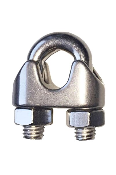 Deniz Marin Paslanmaz Klemens. 13mm. Halat Tutucu. Halat Sıkıştırıcı Klemens