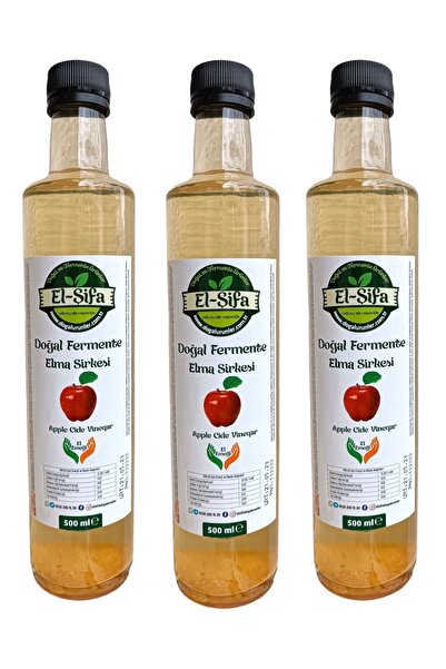 El-Şifa Doğal Ürünler %100 Doğal Fermente Elma Sirkesi ( Apple Cider Vinegar ...