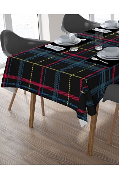 Ardizayn Ось, цифровий друк, бездоганна тканинна скатертина - рожева/синя