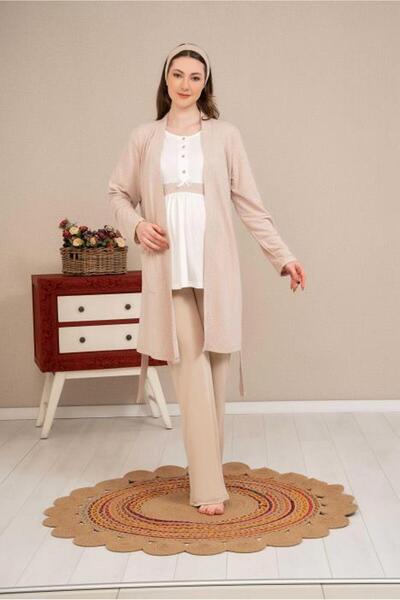 Baha 4511 Model 3-dijelni set za trudnice sa kućnim ogrtačem