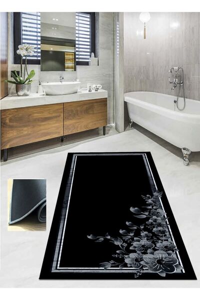 Ardizayn بيجونيا ثلاثية الأبعاد - أزرق، 70 × 120 سم، غير قابل للانزلاق، مانع للتسرب، قاعدة قطنية قابلة للغسل