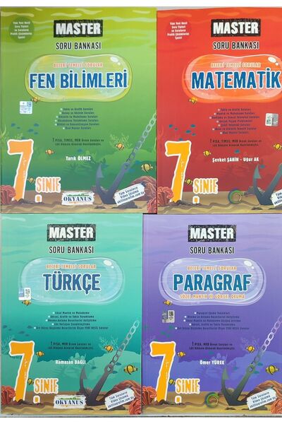 Okyanus Yayıncılık Okyanus Yayınları 7. SINIF MASTER TÜRKÇE MATEMATİK PARAGRA...