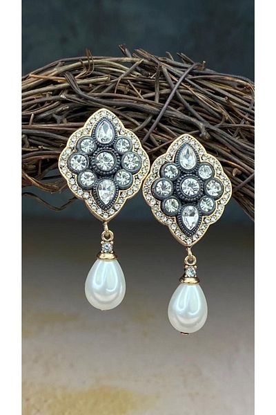 tasarımhikayecisi Sultan Earrings with Pearls