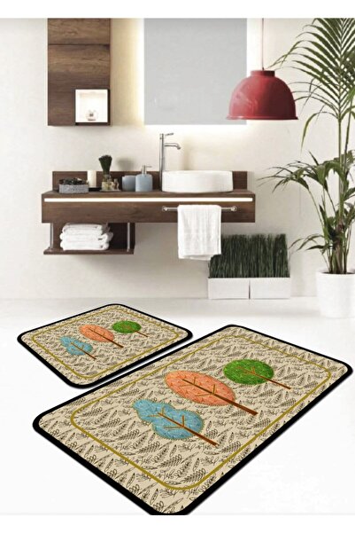 Ardizayn ثلاثة أشجار - سجادة قاعدة منسوجة غير قابلة للانزلاق وقابلة للغسل في ...