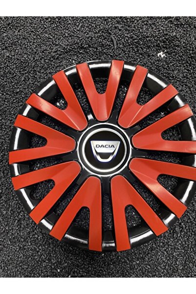 YILAPJANT Dacia 15 Inc Kırmızı Renkli Jant Kapağı Kırılmaz