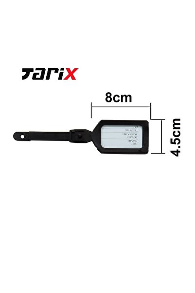 Tarix 4 Adet Turuncu Valiz Kemeri 2 Adet Siyah Valiz Etiketi