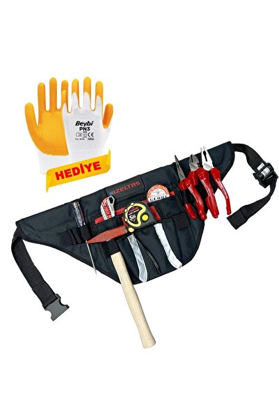 İzeltaş 9 Parça Çantalı Takım Set - Pense Yan Keski Kargaburun Kontrol Kalemi...