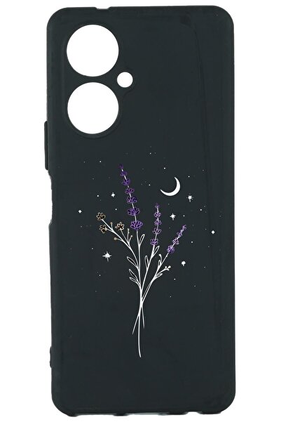 TECNO Camon 19 Baskılı Ve Kamera Korumalı Siyah Renk A Kalite Silikon Kılıf