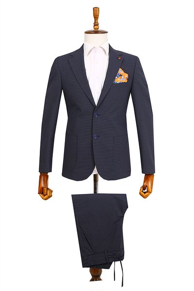 ACTUAL 4050-6-costum pentru bărbați Leci închis