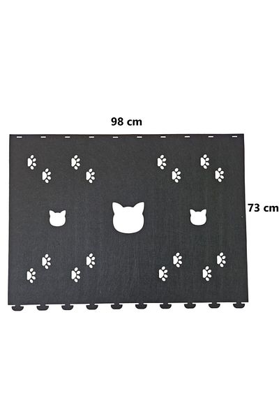 Next Craft 1.Quality 3mm Cat Tunnel Toy - 9 Color Options, 98 cm Cat and Paw Figure