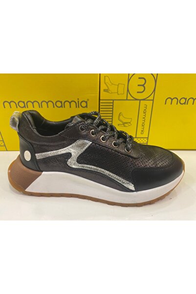 Mammamia D24Ya-715Z Günlük çelik siyah Kadın Spor Ayakkabı