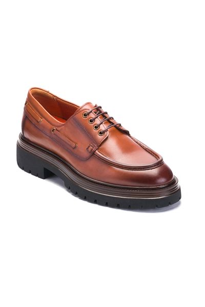 LUCIANO BELLINI C-22503 Tan Leather Men's Eva Sole Classic Shoes