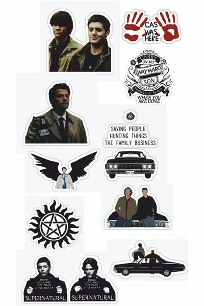 Limitless Design Supernatural Temalı Laptop Tablet Telefon Sticker Seti